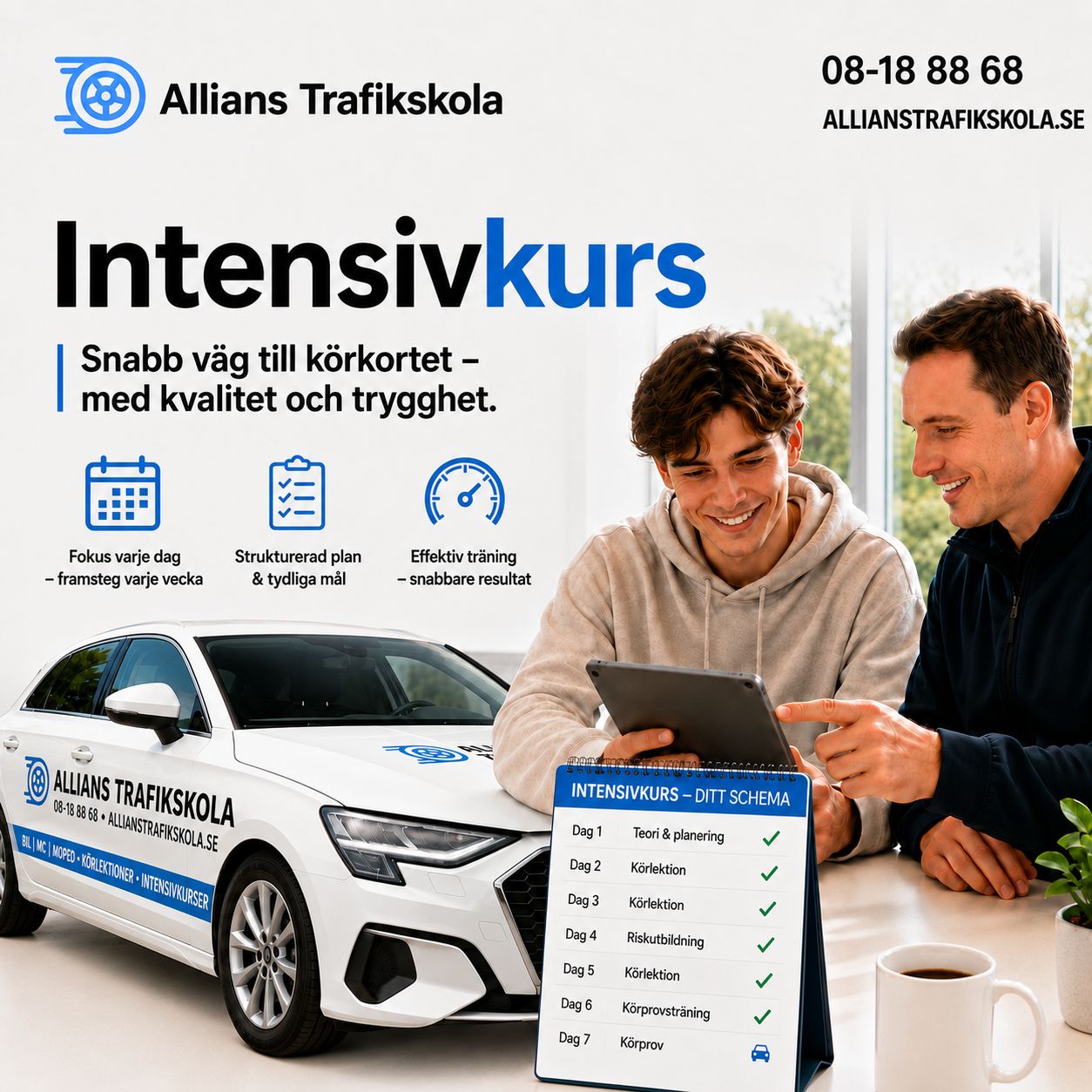 Intensivkurs Sollentuna - Allians Trafikskola Stockholm