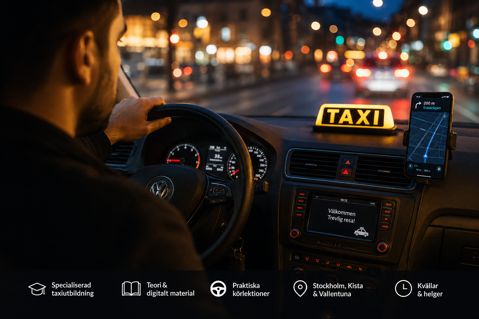 Taxiförarlegitimation Stockholm - Allians Trafikskola